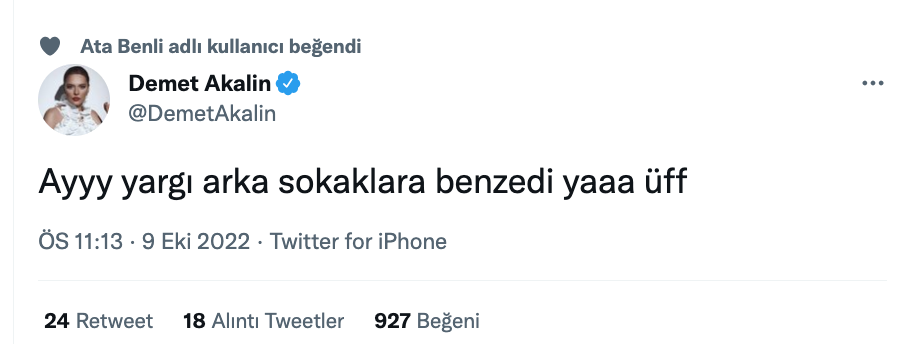 demet akalin in yargi dizisi elestirisi gundem oldu